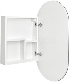 Зеркальный шкаф 50х90 см белый глянец R Акватон Оливия 1A254502OL010