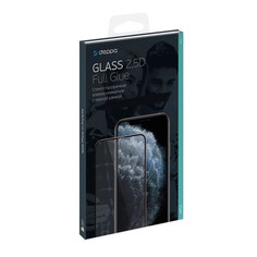 Защитное стекло Deppa 25D Full Glue для iPhone XR/11 (2019) 0.3 мм черная рамка 62589