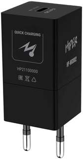 Сетевое зарядное устройство Hiper HP-WC002 3A PD+QC универсальное черный
