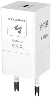 Сетевое зарядное устройство Hiper HP-WC006 3A PD+QC универсальное белый