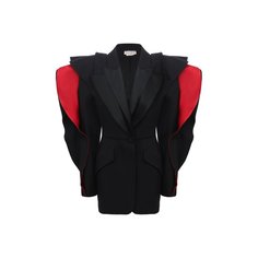 Жакет из шерсти и шелка Alexander McQueen