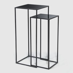 Набор столиков Ad trend furniture 60/70 см 2 шт черный металл