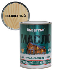 Масла древозащитные масло для террас АКВАТЕКС 0,75л бесцветное, арт.90168