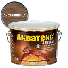 Масла древозащитные масло для дерева АКВАТЕКС Бальзам 2л лиственница, арт.92132