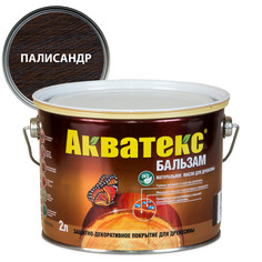 Масла древозащитные масло для дерева АКВАТЕКС Бальзам 2л палисандр, арт.92136