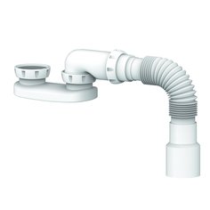 Сифон для душевого поддона, 40х40/50, с выпуском, Unicorn, G12