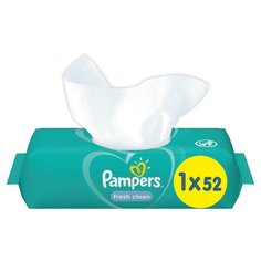 Салфетки влажные Pampers, Fresh Clean, 52 шт