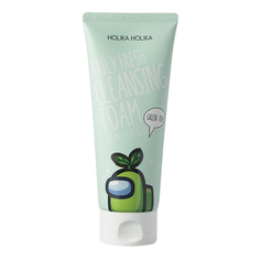 HOLIKA HOLIKA Очищающая пенка для лица Among Us Daily Fresh Green Tea Cleansing Foam