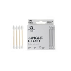 Бамбуковые ватные палочки для снятия макияжа белого цвета Jungle Story