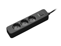 Сетевой фильтр Perfeo Power Sream 2500W 3 Sockets 1.5m Black PF_C3950