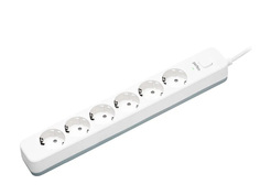 Сетевой фильтр Perfeo Power Sream 2500W 6 Sockets 1.5m White PF_C3969