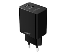 Зарядное устройство Pero TC02 2USB 2.1A Micro USB Black TC02BL2AM ПЕРО