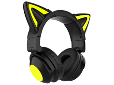 Наушники Qumo Party Cat Mini ВТ 0052 Black-Yellow 34915