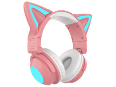 Наушники Qumo Party Cat Mini ВТ 0051 Pink-Light Blue 34914