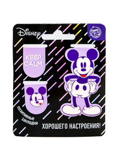 Открытка с магнитными закладками Disney Микки Маус Настройся на позитив 3шт 5130813