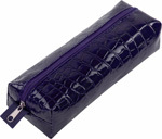 Пенал-косметичка Brauberg крокодиловая кожа, 20х6х4 см, Ultra purple, 270848