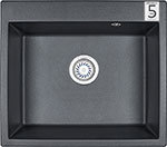 Кухонная мойка Weissgauff WG 6003, черный оникс (429375)