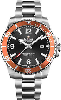 Швейцарские наручные мужские часы Le Temps LT1043.14BS01. Коллекция Swiss Naval Patrol