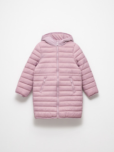 Стеганое пальто для девочек (розовый, 140) Sela