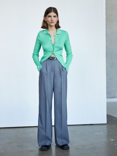 Классические широкие брюки (серый, XL) Sela