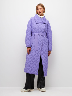 Стеганое пальто-халат (фиолетовый, M) Sela