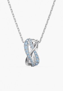 Колье Swarovski® Twist, родиевое покрытие
