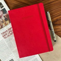 Еженедельник недатированный remarklee MyPPlanner, 240 страниц, красный, А5