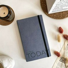 Еженедельник недатированный remarklee Aesthetic, 208 страниц, В6+, серо-голубой