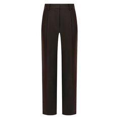 Брюки из шерсти и шелка LVIR