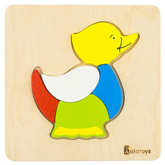 Развивающий пазл Alatoys Уточка 5 деталей