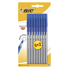 Набор шариковых ручек BIC Round Stic Exact 0,7 мм синяя 8 шт