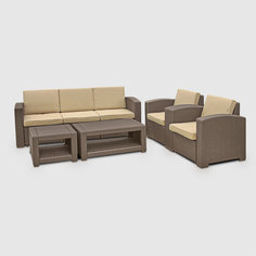Комплект садовый мебели LF кофейный из 5 предметов (SF-C-B-A15928/20/3-B-A15928/20)