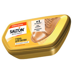 Губки для обуви губка для обуви SALTON Волна, бесцветная, для гладкой кожи, с норковым маслом