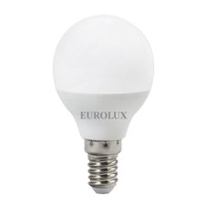 Лампа светодиодная E14, 7 Вт, 60 Вт, 220-240 В, шар, 2700 К, свет теплый, Eurolux