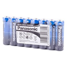 Батарейка Panasonic, АА (LR06, LR6), Zinc-carbon General Purpose, солевая, 1.5 В, спайка, 8 шт