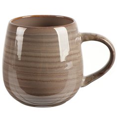 Кружка керамика, 490 мл, Verde, 8х10 см, Daniks, ST2469, бежевая