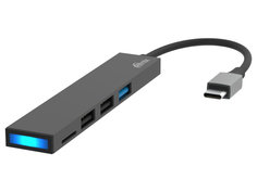 Хаб USB Ritmix CR-4314 Metal