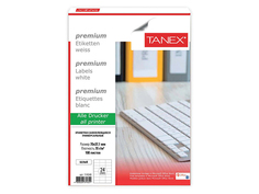 Этикетка самоклеящаяся Tanex TW-2037 70g/m2 70x37.1mm 100 листов 114548
