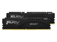 Модуль памяти Kingston Fury Beast Black DDR5 DIMM 4800MHz PC-38400 CL38 - 16Gb Kit (2x8Gb) KF548C38BBK2-16