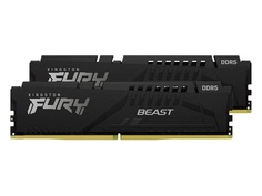 Модуль памяти Kingston Fury Beast Black DDR5 DIMM 5200MHz PC-41600 CL40 - 64Gb Kit (2x32Gb) KF552C40BBK2-64