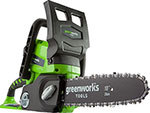 Цепная пила аккумуляторная Greenworks G24CS25K4, 24V.