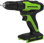 Дрель-шуруповерт аккумуляторная Greenworks GD24DD35K2.в кейсе
