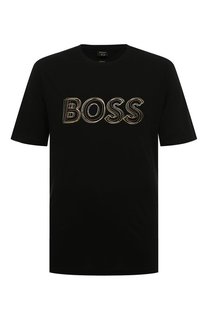 Хлопковая футболка BOSS