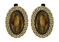 Серебряные серьги Балтийское золото