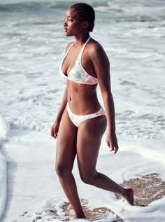 Плавки ROXY Halter Bright White S Lilac