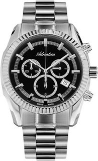 Швейцарские наручные мужские часы Adriatica 8210.5114CH. Коллекция Chronograph