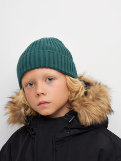 Базовая шапка-бини для мальчиков (зеленый, 52) Sela
