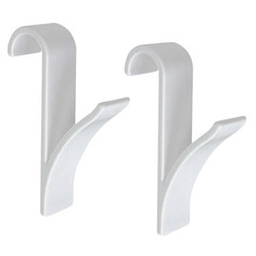 Крючки и планки для ванной комнаты крючок одинарный B24 универсальный 2 шт пластик белый Prima Nova