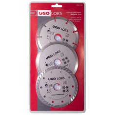 Диски отрезные алмазные набор дисков алмазных UGO LOKS 125х22,2x2мм 3шт