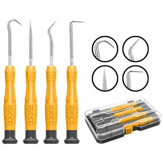 Наборы ручных инструментов набор ручных инструментов INGCO с шилом и крючками 4шт
